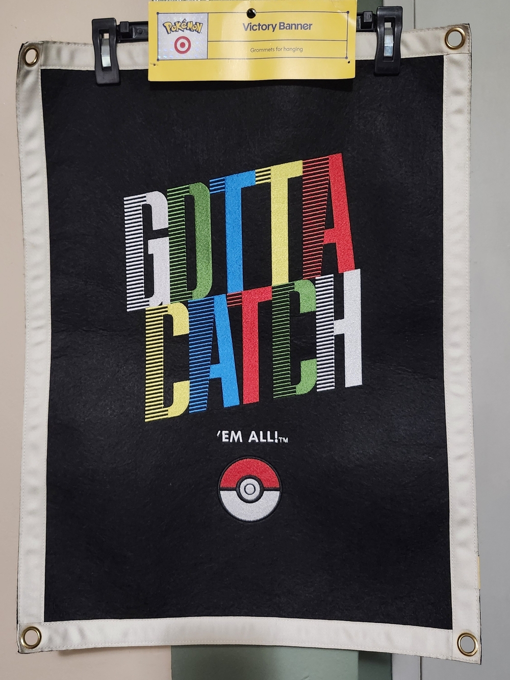 'Gotta Catch 'Em All' Black Pokemon Banner